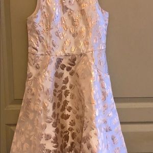 MAX STUDIO Girl’s Rose Gold Beaded Fancy Party Wedding Dress Size 10